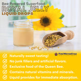FIREWATERSTAR Royal Jelly 300g liquid drops side view