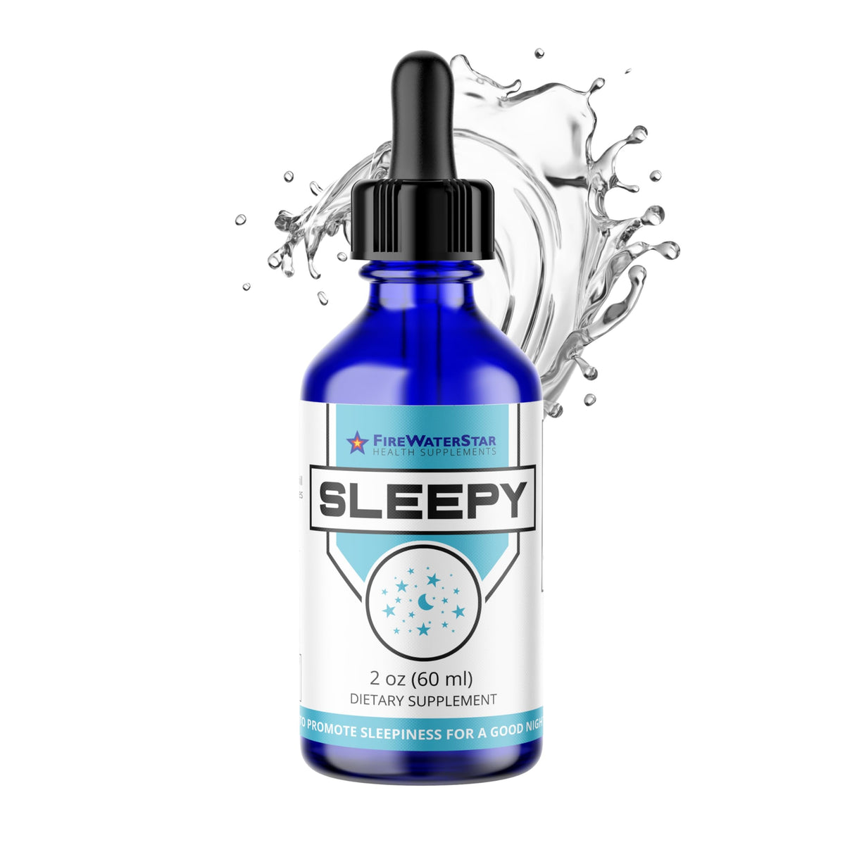 FIREWATERSTAR Sleepy Blend Capsules front view with packaging