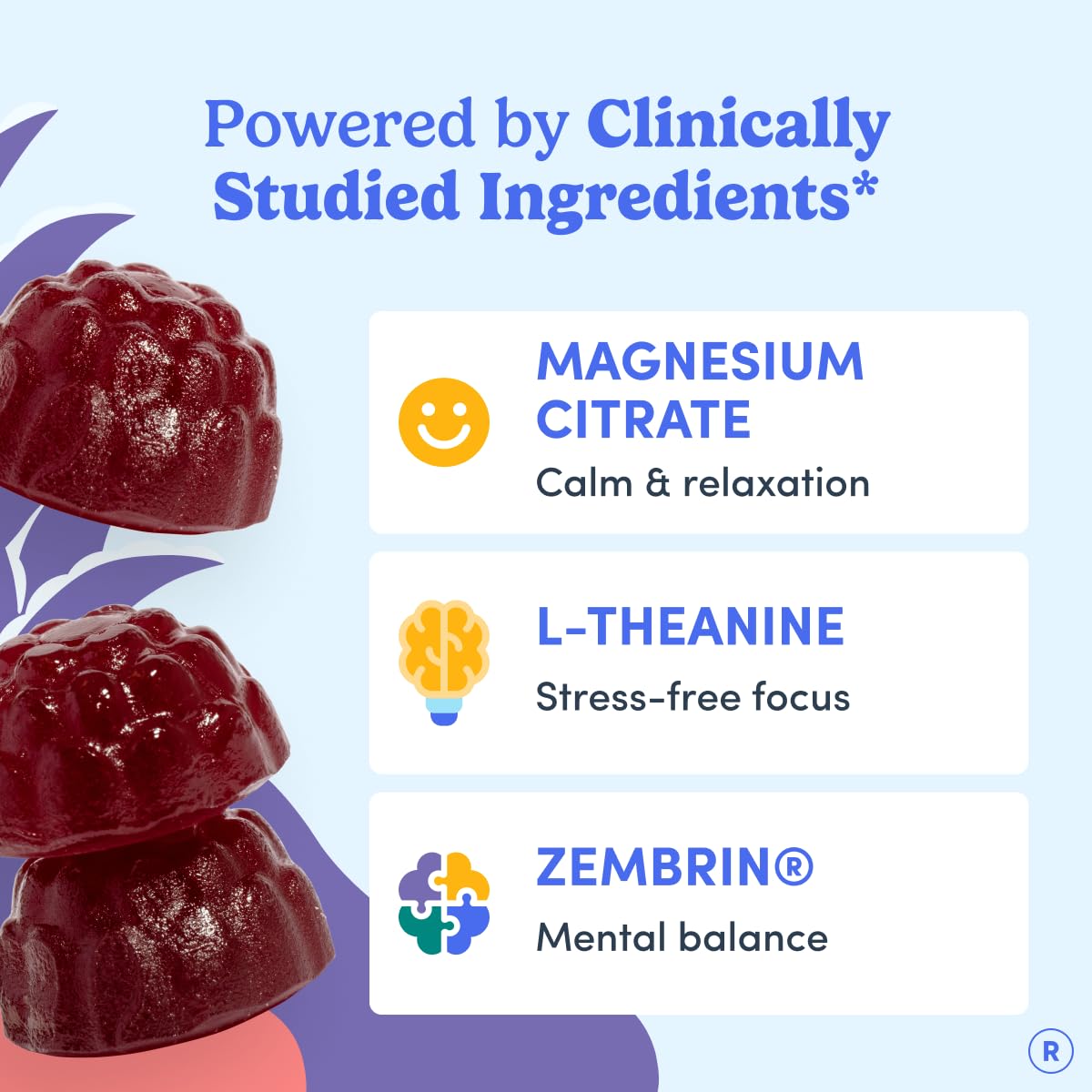 FIRST DAY Magnesium Gummies displayed with other supplements