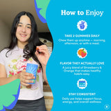 FIRST DAY Teen Multivitamin Gummies opened packaging
