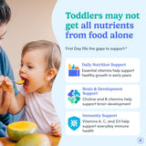 FIRST DAY Toddler Multivitamin Gummies with fruity flavour