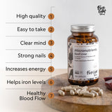 First Light Beef Liver Capsules packaging dimensions and details