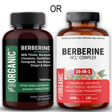 FIRSTORGANIC Herbal Supplement Capsules on a wooden table