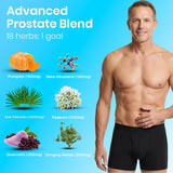 FIRSTORGANIC Men's Everyday Wellness Blend 120 Capsules on a wooden table