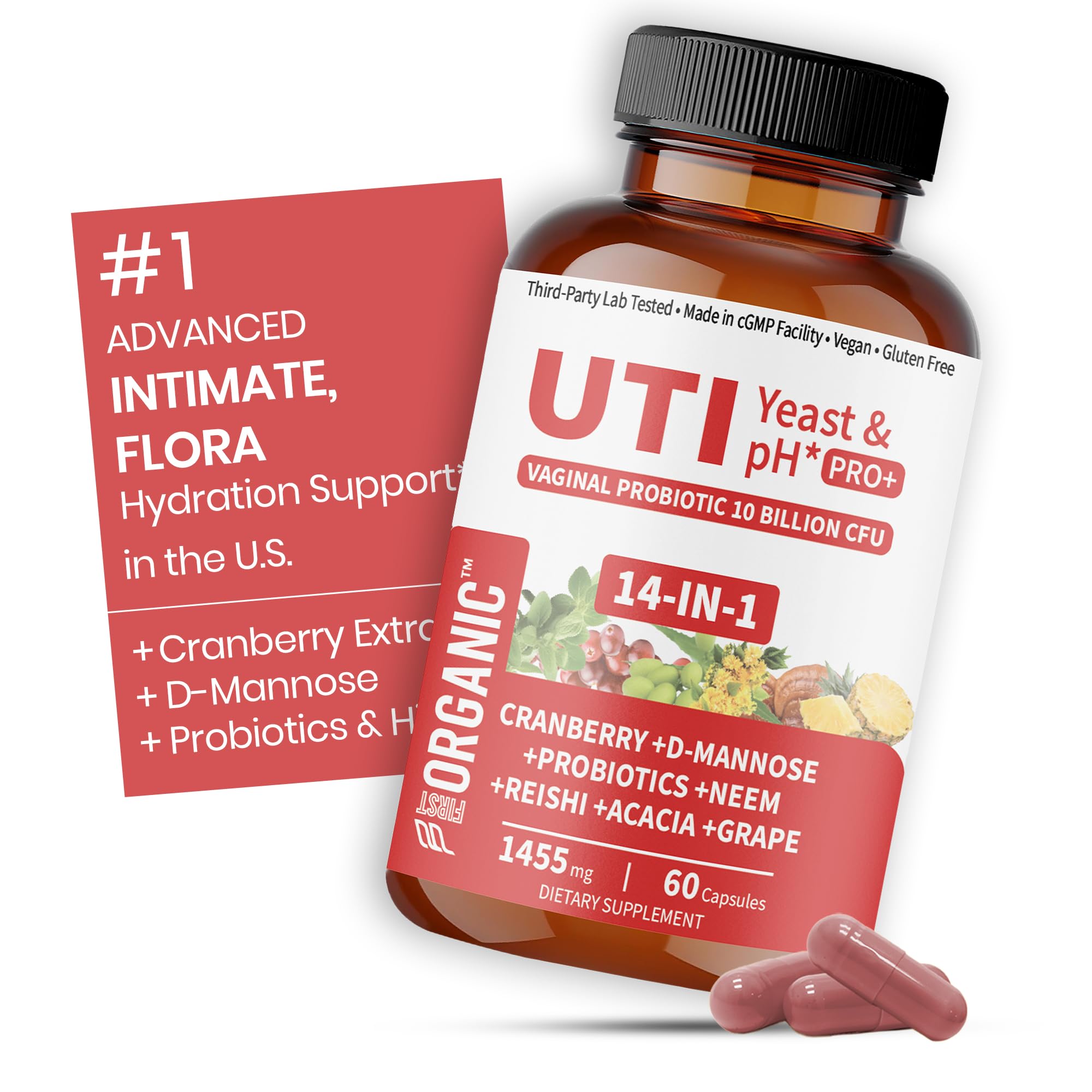 FIRSTORGANIC Multimineral Supplement 60 Capsules front view