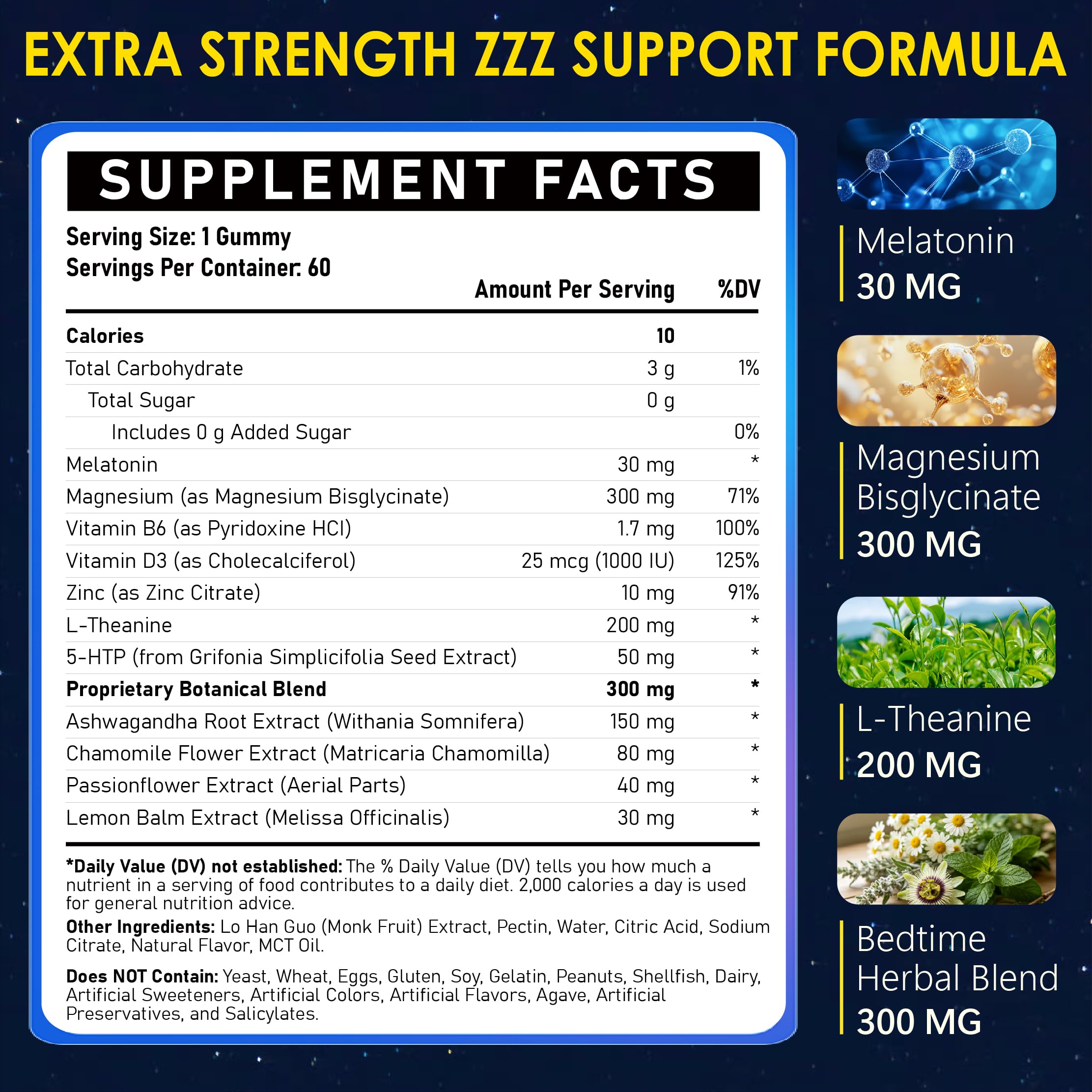 Fissuraty Melatonin Gummies 30mg side view