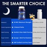 Fissuraty Melatonin Gummies 30mg with a glass of water
