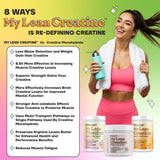 Fit & Lean Creatine Monohydrate Complex serving suggestion with capsules