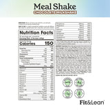 Fit & Lean Meal Replacement Shake powder in a glass