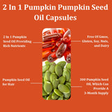 FITactic Pumpkin Seed Oil Capsules back view with ingredient list