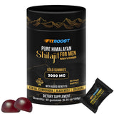 FITBOOST Pure Himalayan Shilajit Gummies front view, 3000mg