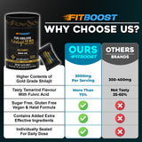 FITBOOST Pure Himalayan Shilajit Gummies individual gummy close-up