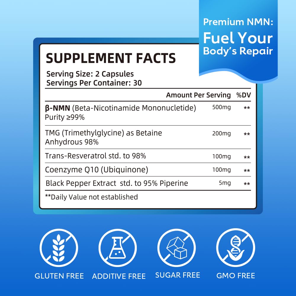 Fitfido 5-in-1 NAD+ Precursor Complex with a measuring spoon