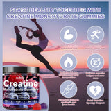 Fitfido Creatine Monohydrate Gummies 5000mg with raspberry and blackberry