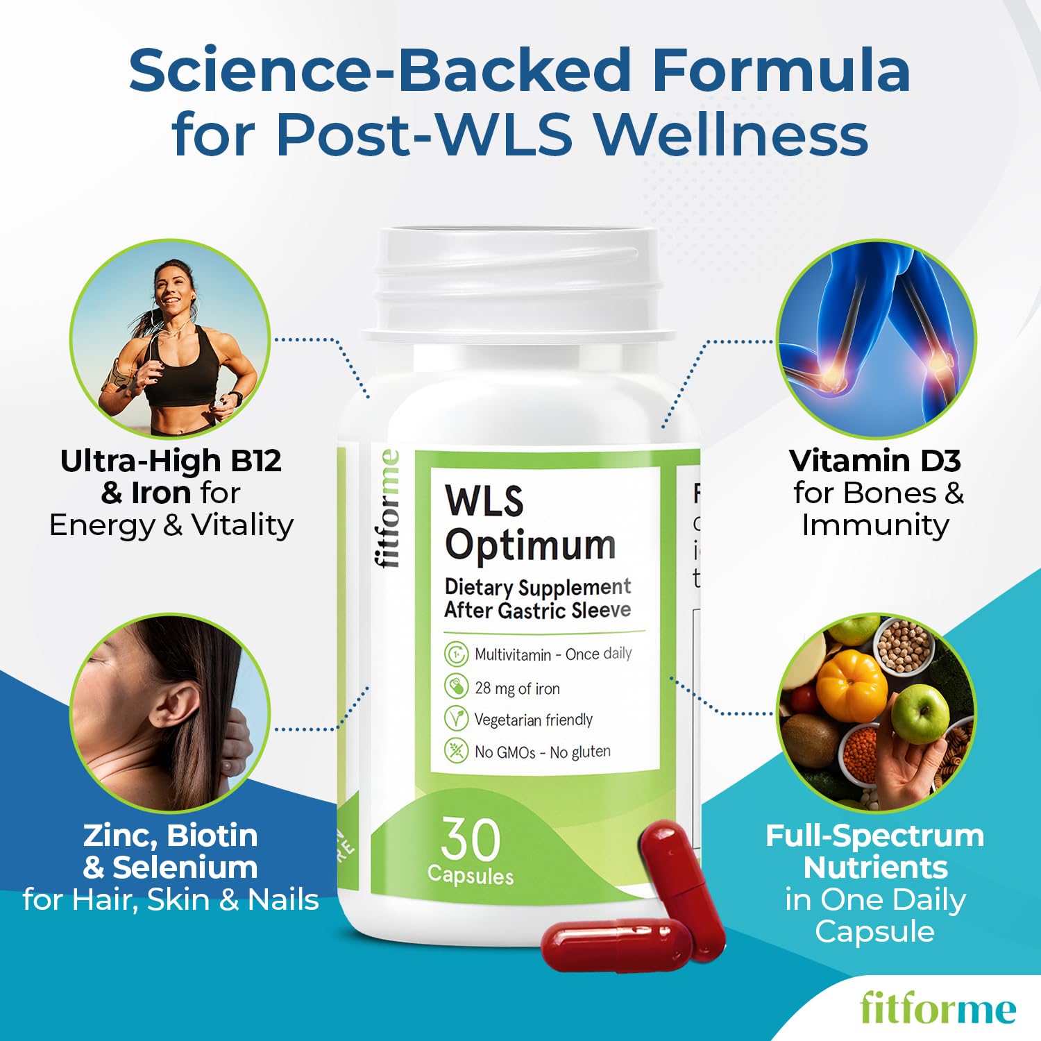 FitForMe Bariatric Multivitamin for Gastric Sleeve packaging