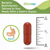 FitForMe WLS Forte Bariatric Multivitamin 30 Capsules on a wooden table
