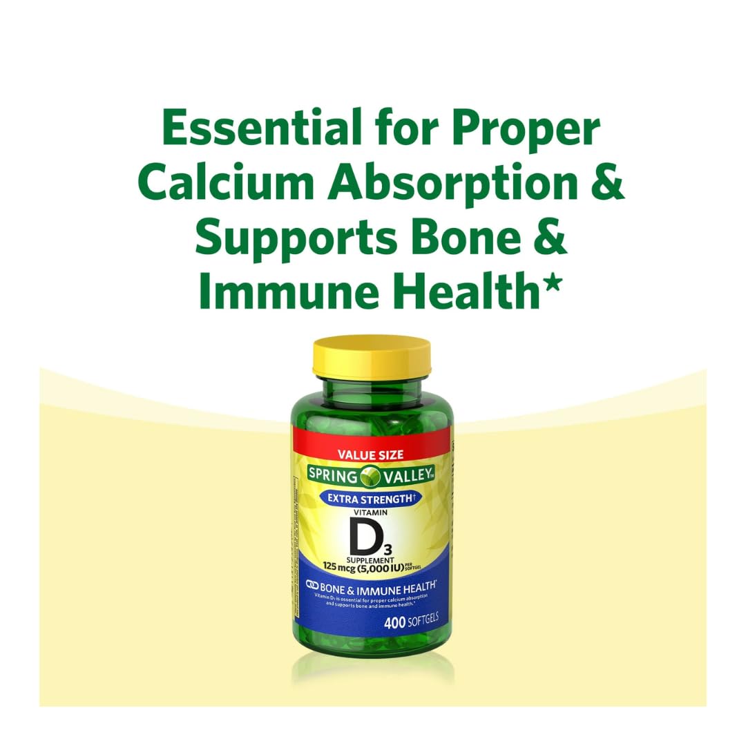 FitMania Vitamin D3 Softgels 125 mcg nutritional information