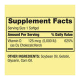FitMania Vitamin D3 Softgels 125 mcg on a kitchen counter