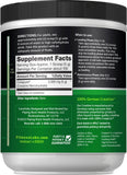 Fitness Labs Creatine Monohydrate 499g back view with nutritional information