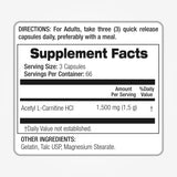 FITO MEDIC'S Acetyl-L-Carnitine bottle with health supplements