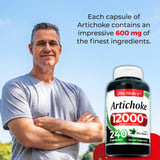 FITO MEDIC'S Artichoke Herbal Supplement 600mg label close-up