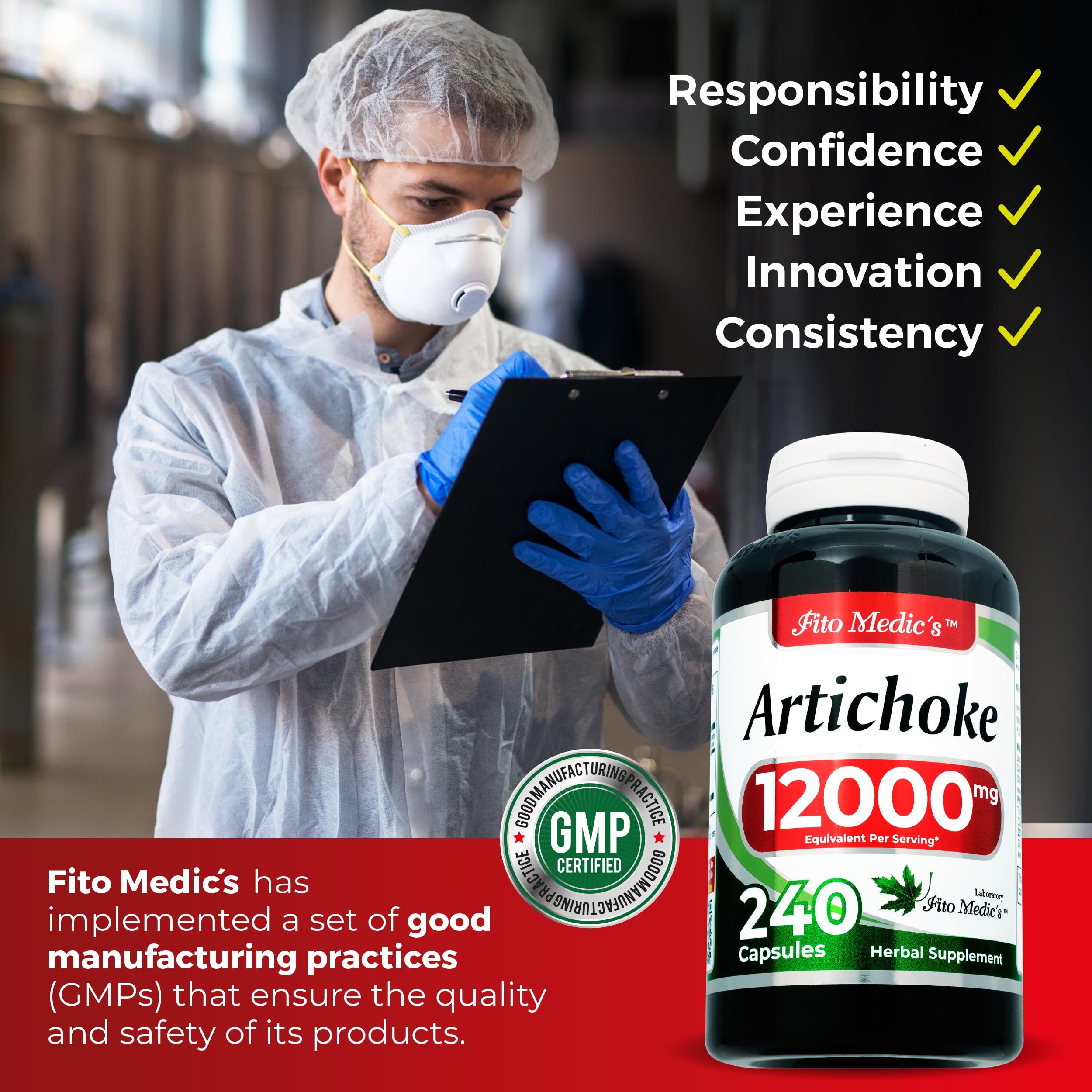 FITO MEDIC'S Artichoke Herbal Supplement packaging details