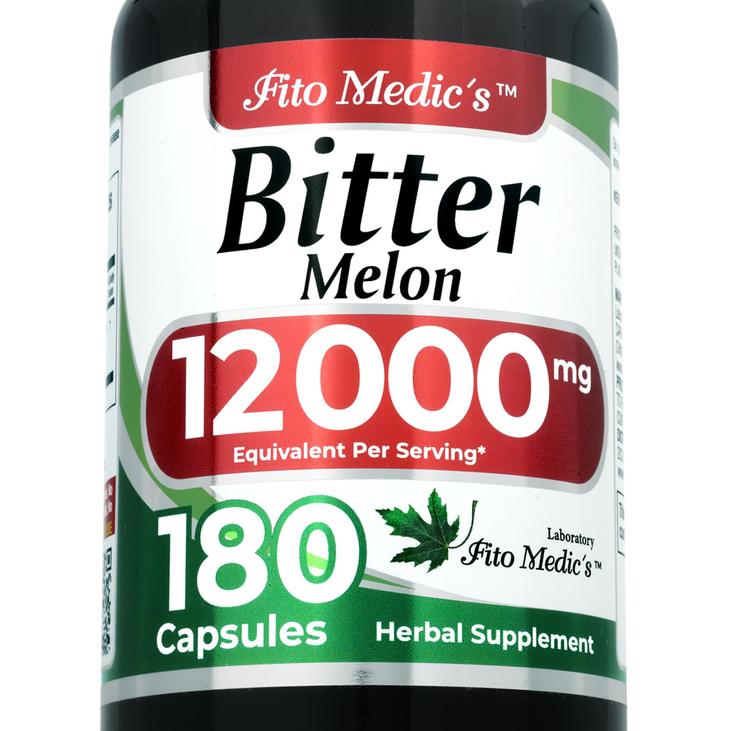 FITO MEDIC'S Bitter Melon Extract Capsules 180 Count front view