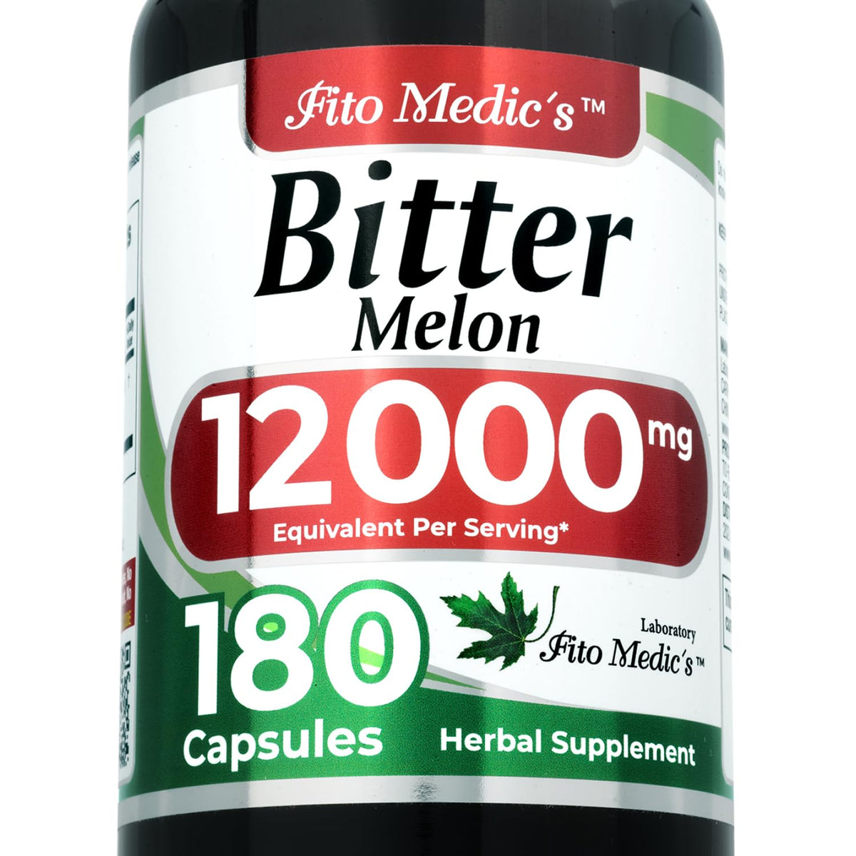 FITO MEDIC'S Bitter Melon Extract Capsules 180 Count front view