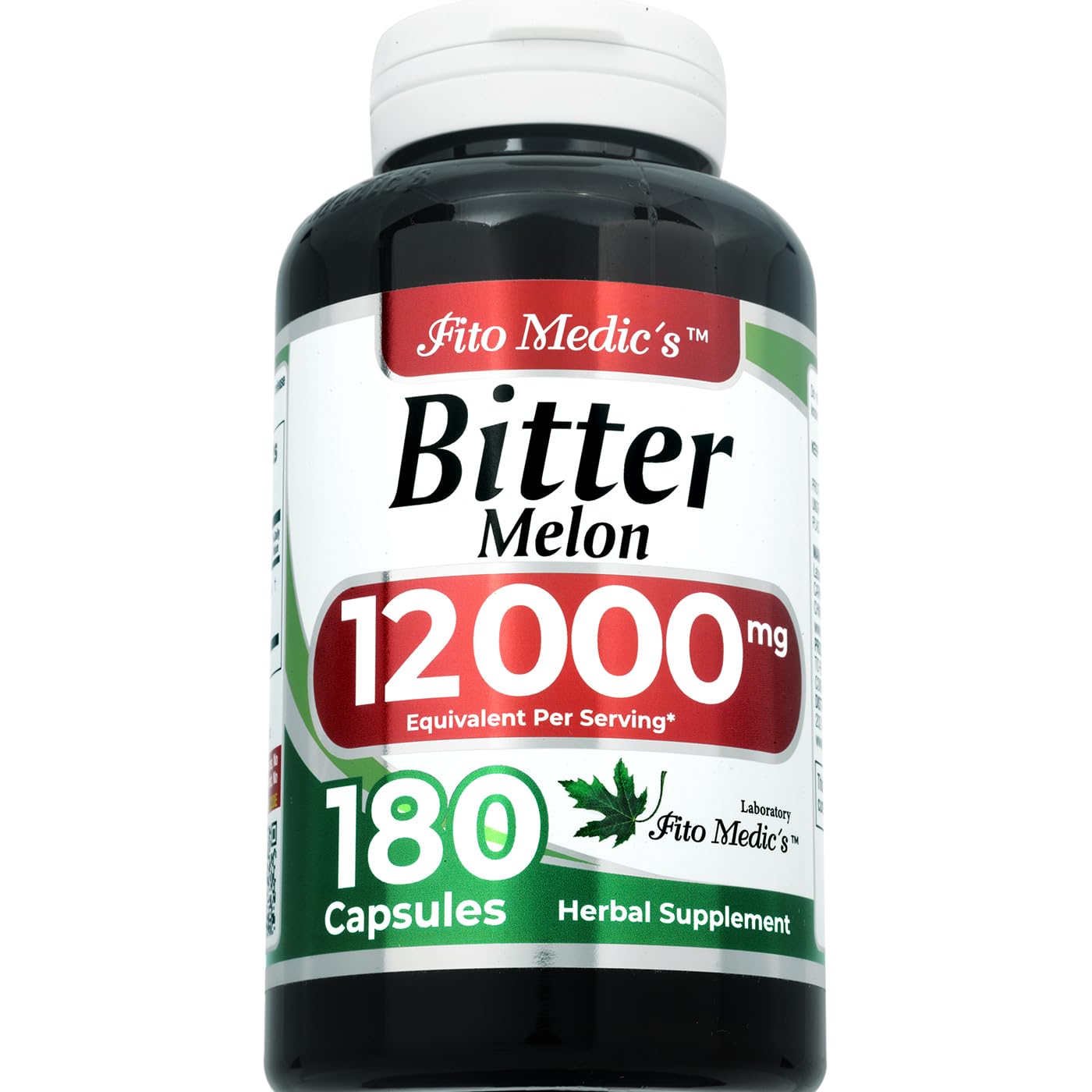 FITO MEDIC'S Bitter Melon Extract Capsules bottle side view