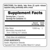 FITO MEDIC'S Bitter Melon Extract Capsules with dosage information