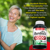 FITO MEDIC'S Burdock Root Organic Capsules 12000mg serving size