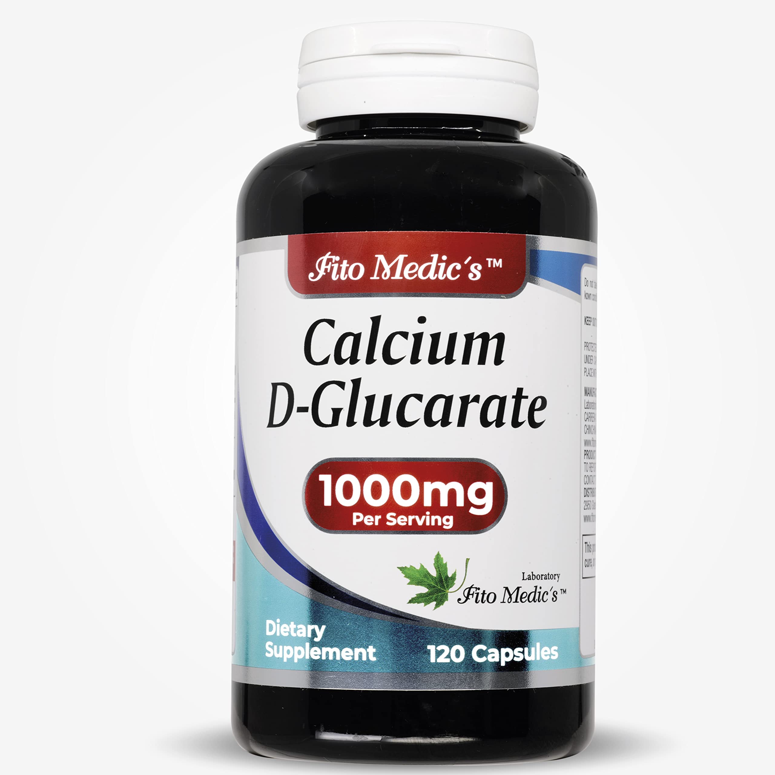 FITO MEDIC'S Calcium D-Glucarate 1000mg 120 Capsules front view