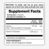 FITO MEDIC'S Calcium D-Glucarate 1000mg capsules in hand