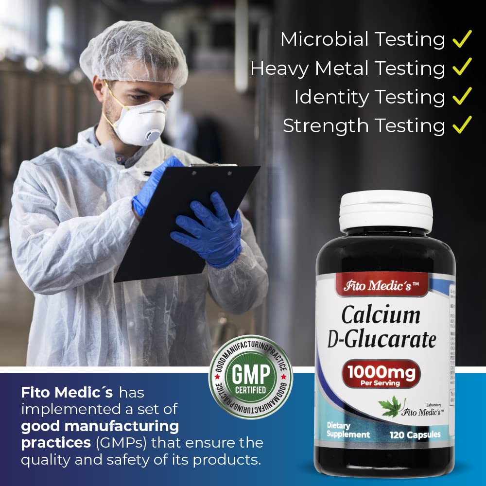 FITO MEDIC'S Calcium D-Glucarate 1000mg nutrition facts