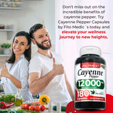 FITO MEDIC'S Cayenne Pepper Capsules 600mg bottle with label