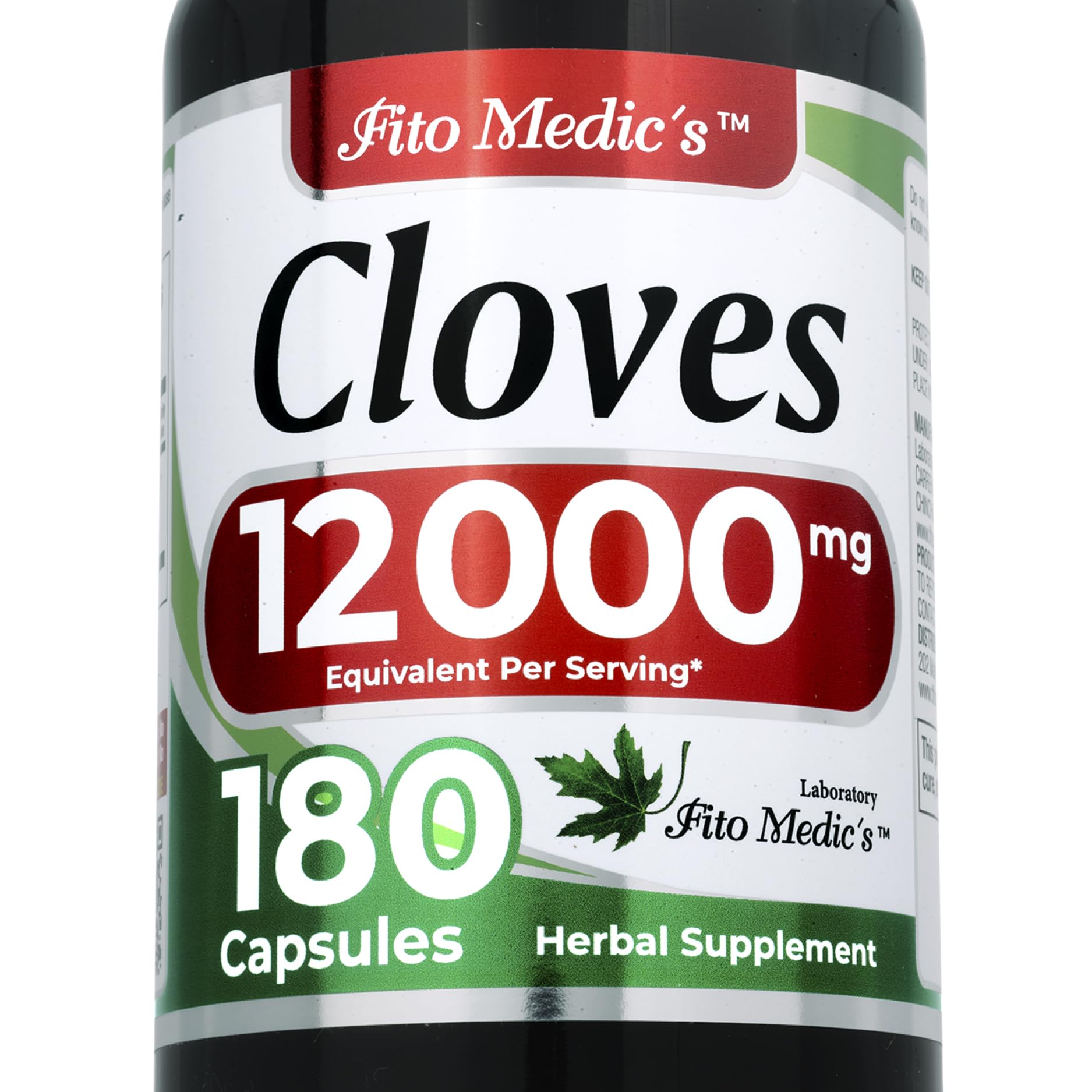 FITO MEDIC'S Cloves 600 mg Capsules bottle front view
