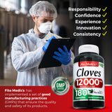 FITO MEDIC'S Cloves 600 mg Capsules on a wooden table