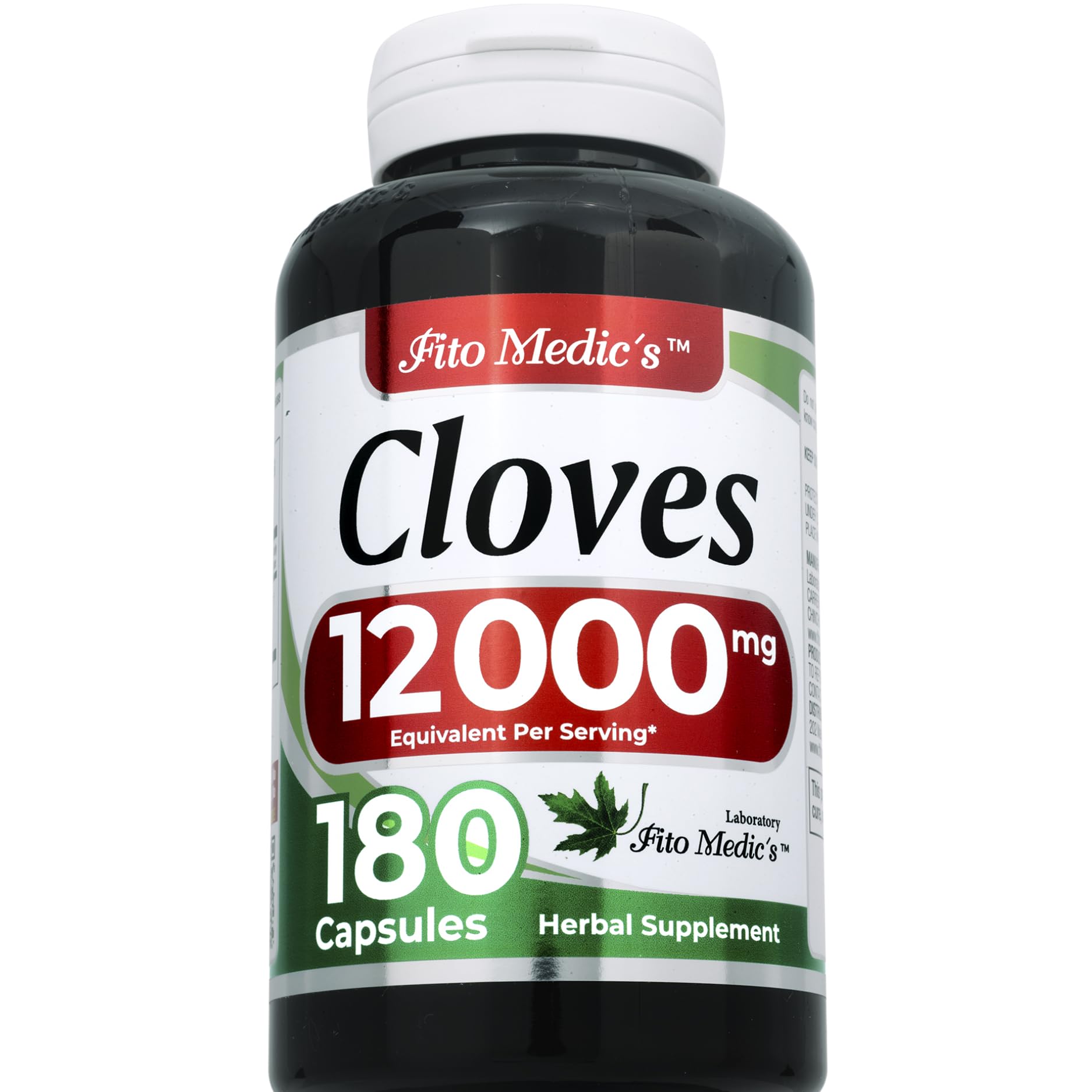 FITO MEDIC'S Cloves 600 mg Capsules side view