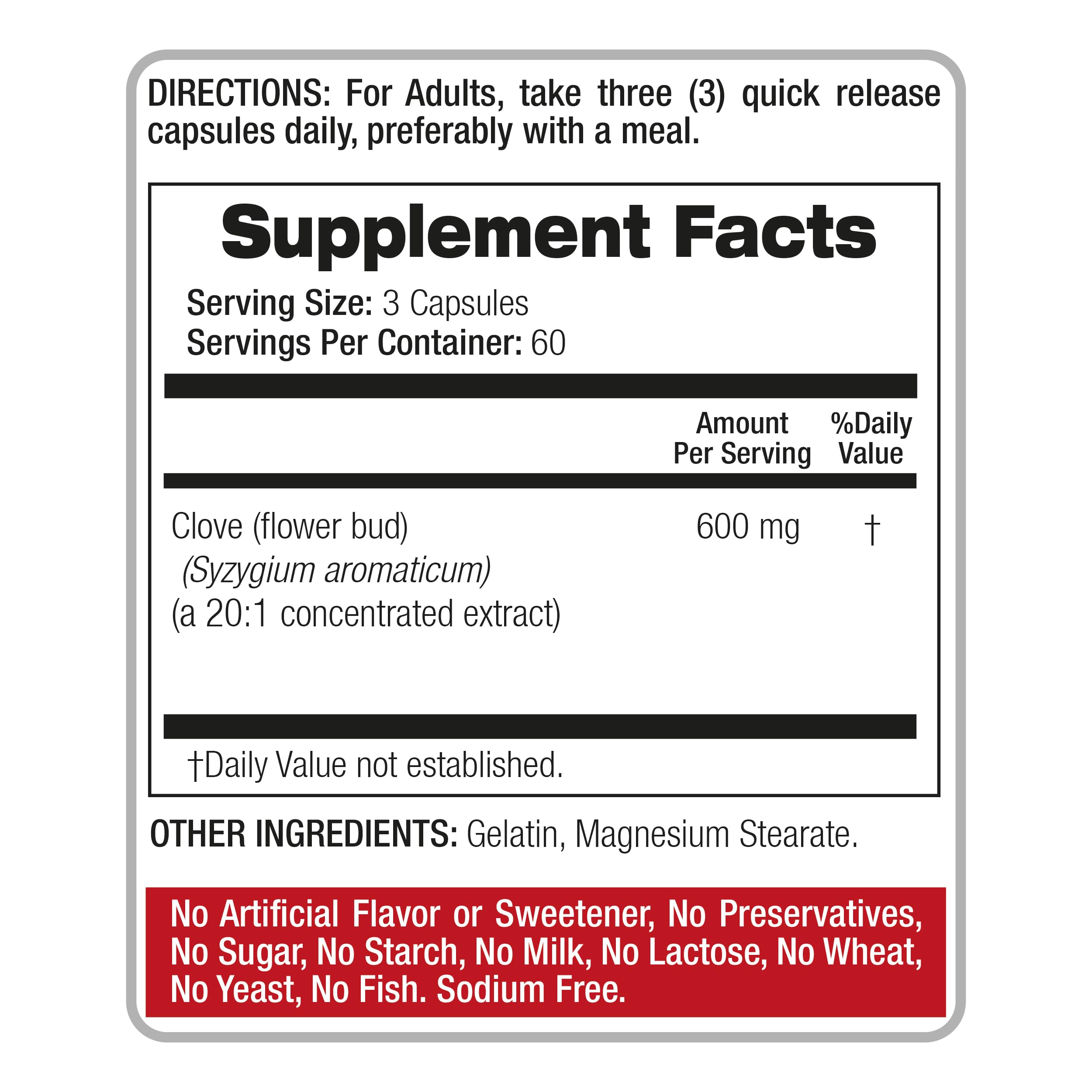 FITO MEDIC'S Cloves 600 mg Capsules with measuring spoon