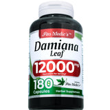 FITO MEDIC'S Damiana Leaf Extract Capsules 600mg bottle side view