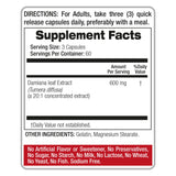 FITO MEDIC'S Damiana Leaf Extract Capsules 600mg bottle with a measuring spoon