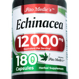 FITO MEDIC'S Echinacea Herbal Supplement 180 capsules front view