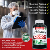 FITO MEDIC'S Echinacea Herbal Supplement capsules in hand