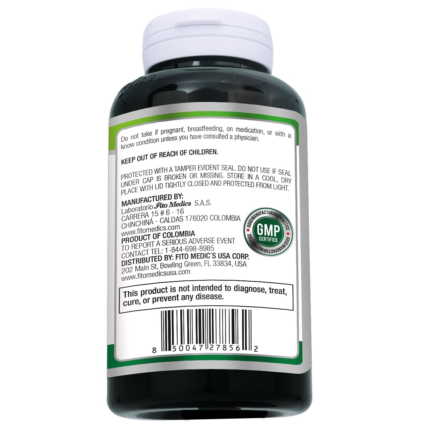 FITO MEDIC'S Ginger Root Capsules on a wooden table