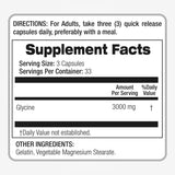 FITO MEDIC'S Glycine Amino Acid supplement bottle with capsules