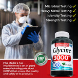 FITO MEDIC'S Glycine Amino Acid supplement label details