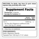 FITO MEDIC'S He Shou Wu Capsules bottle with label
