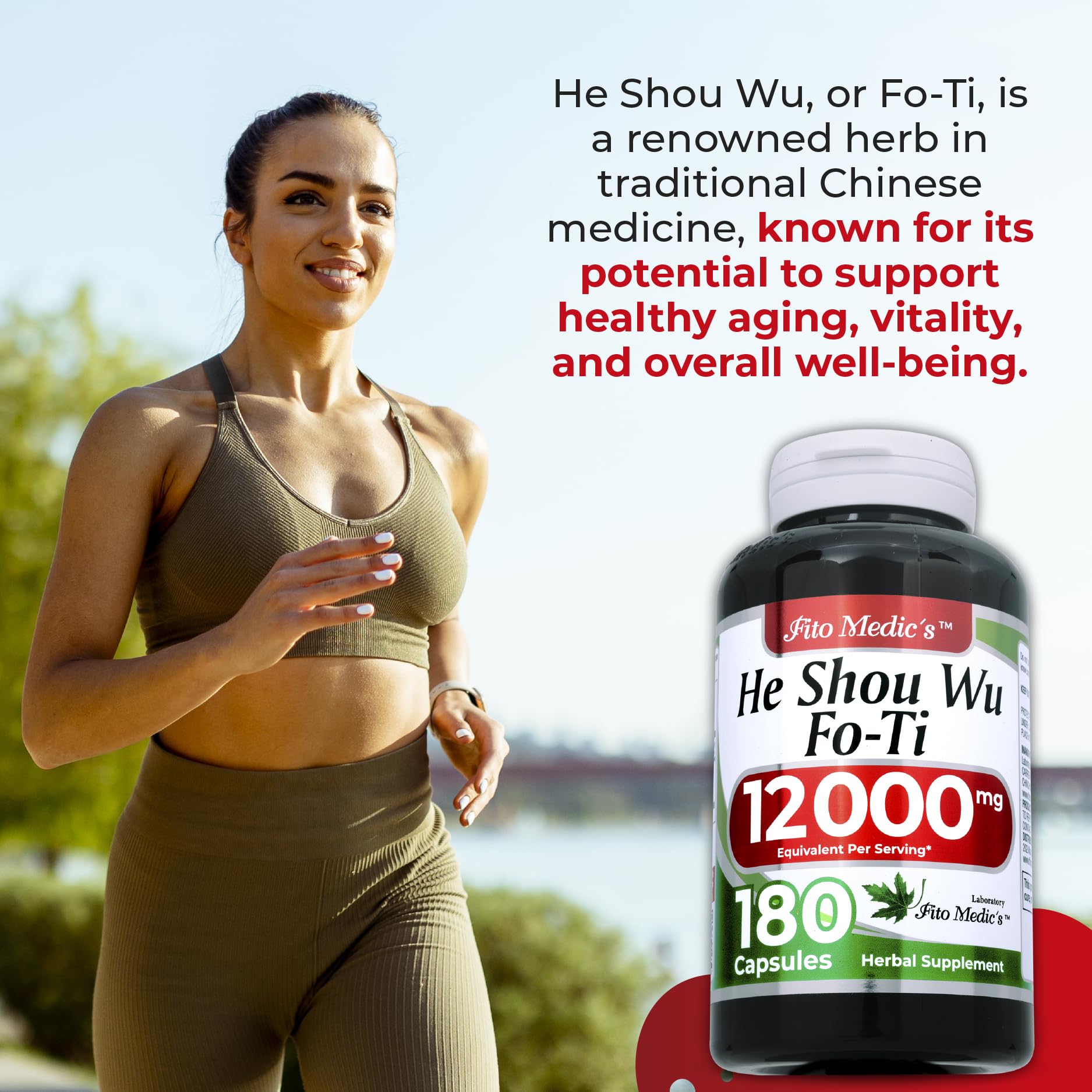 FITO MEDIC'S He Shou Wu Capsules close-up of capsules