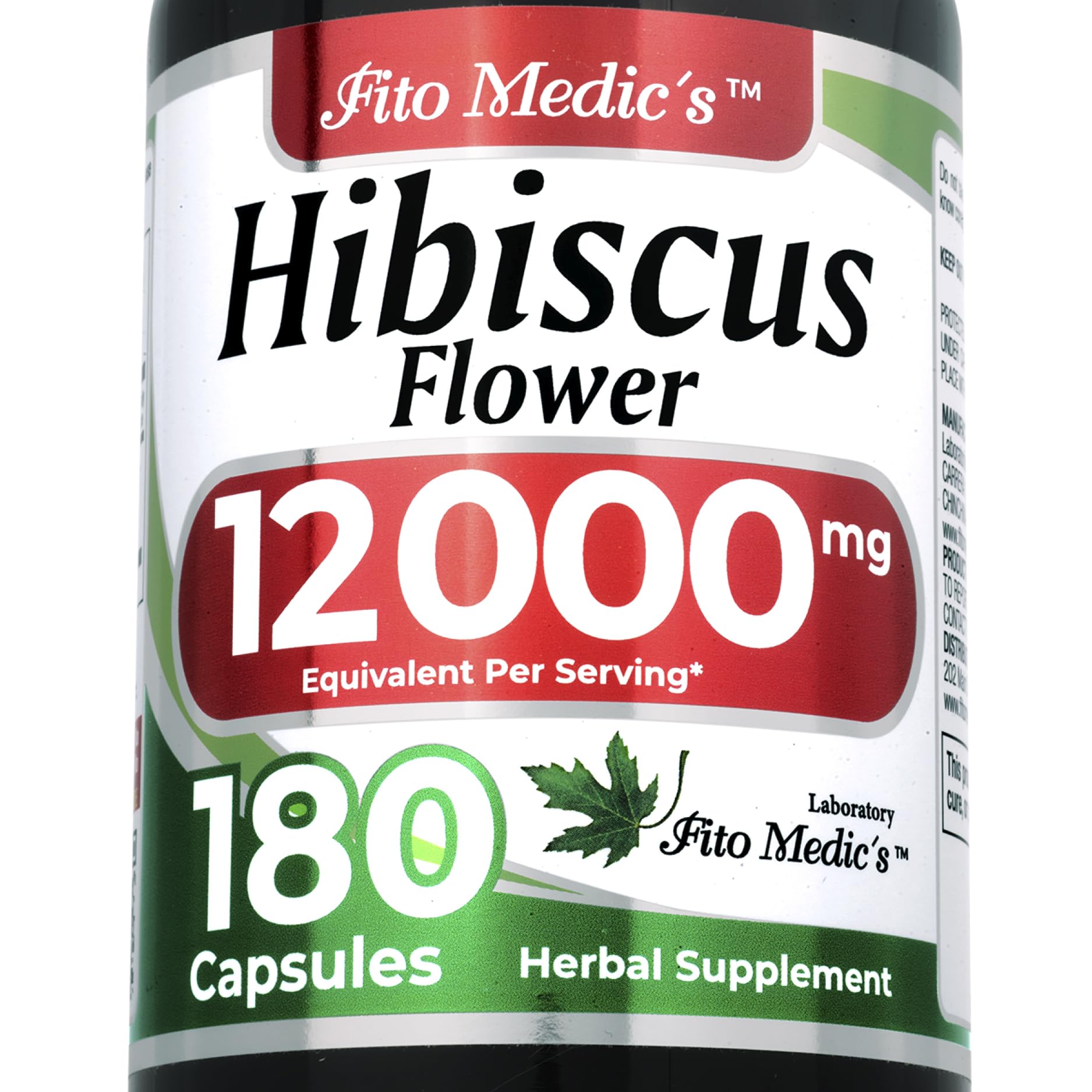 FITO MEDIC'S Hibiscus Capsules 600mg front view with packaging