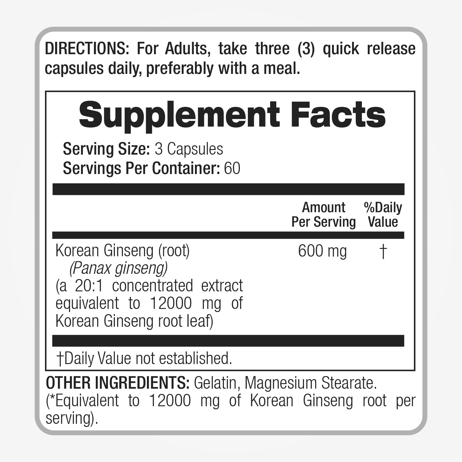 FITO MEDIC'S Korean Ginseng capsules on wooden table